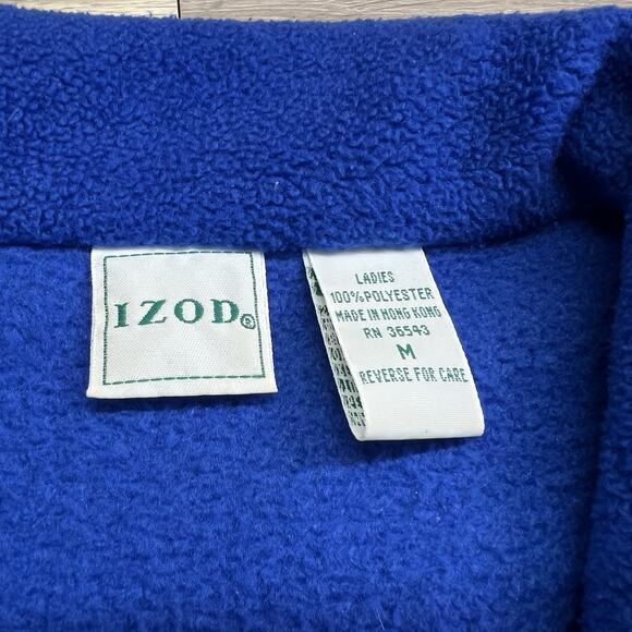 Ladies IZOD Sport Fleece Zip Up Sweater Size M - JL370 - Picture 4 of 7